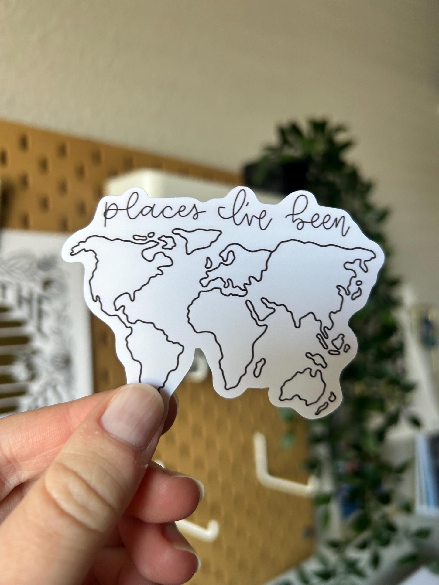 World Map Sticker