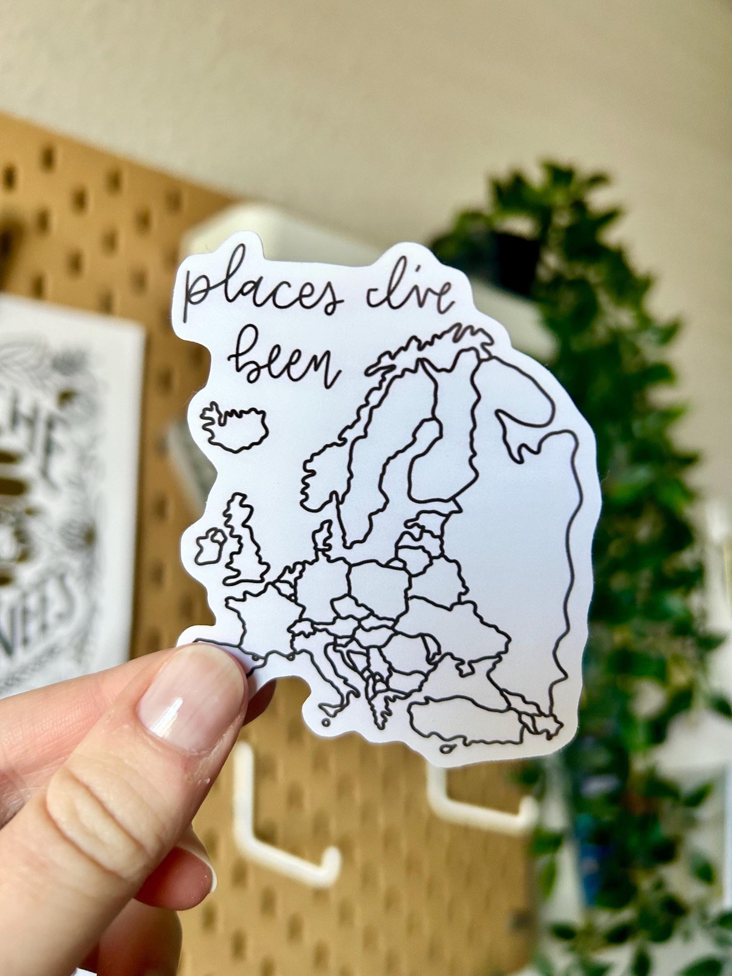 Europe Map Sticker