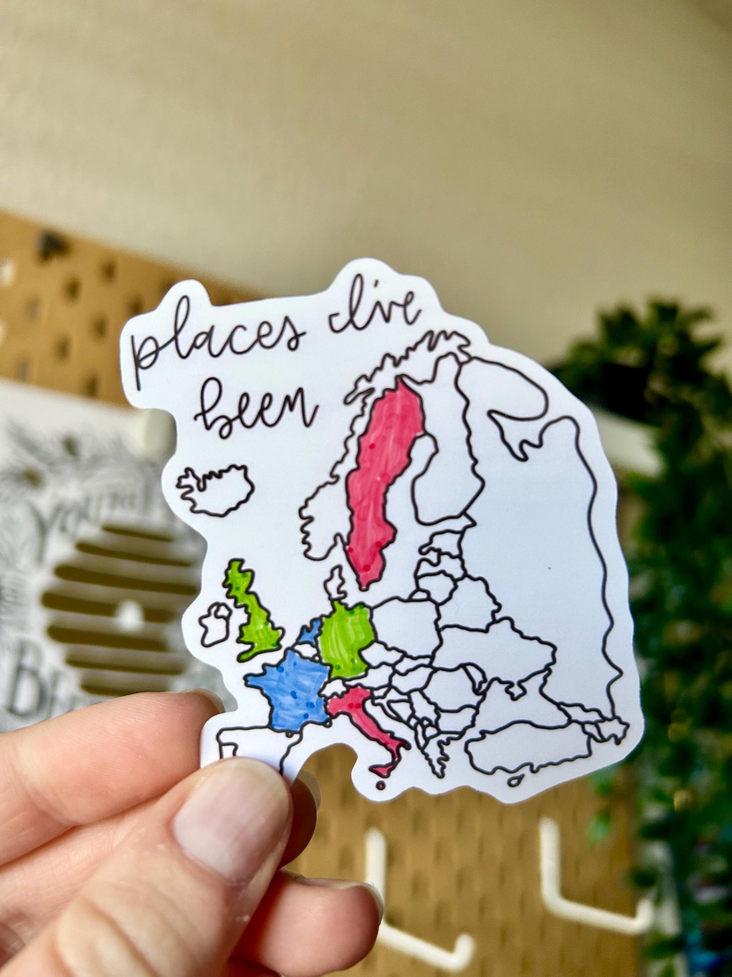 Europe Map Sticker