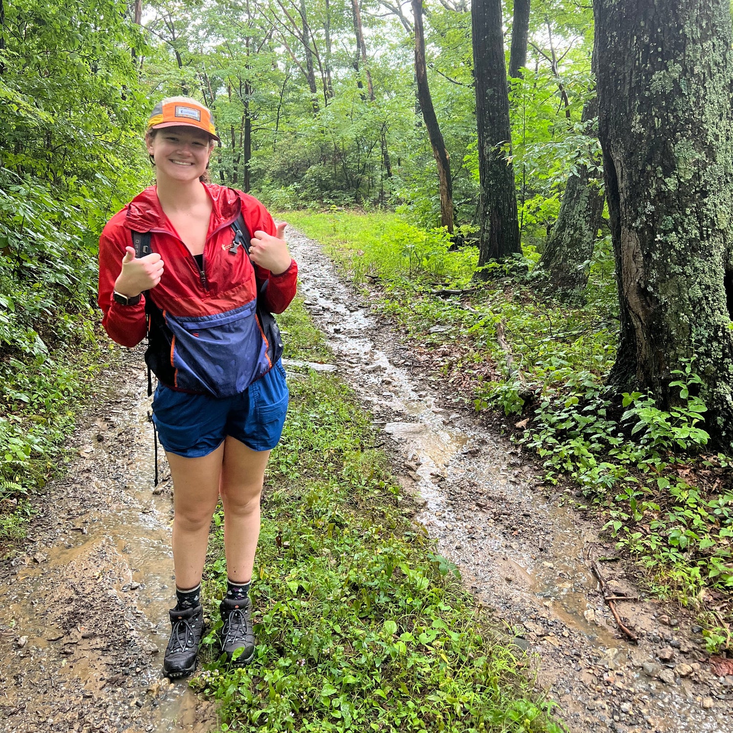 Lyndsey hiking in Shenandoah