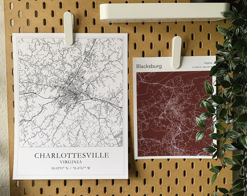Custom Map Print - Hometown Map